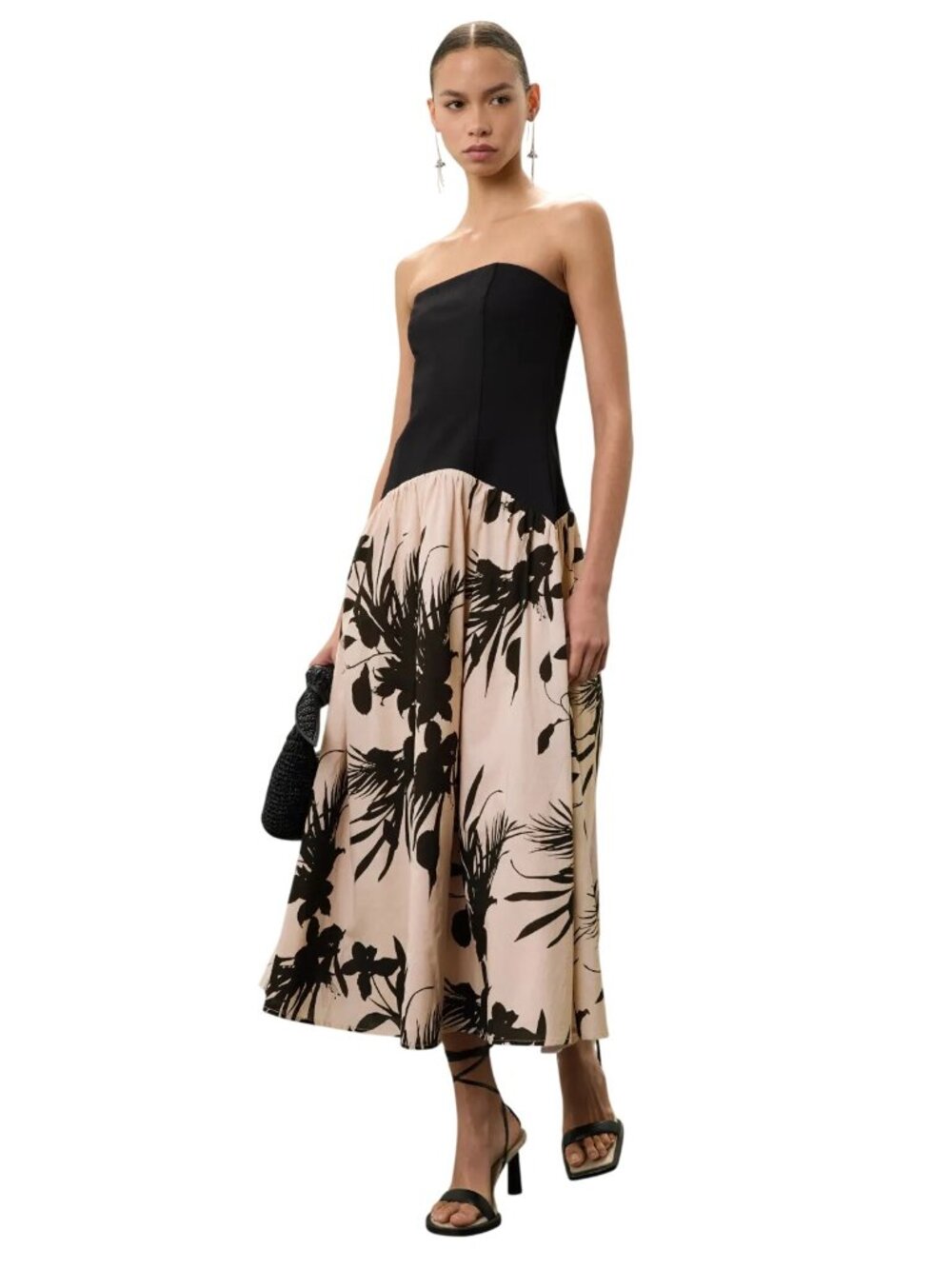 Love, Whit by Whitney Port Strapless Drop Waist Dress in Small Womens Maxi